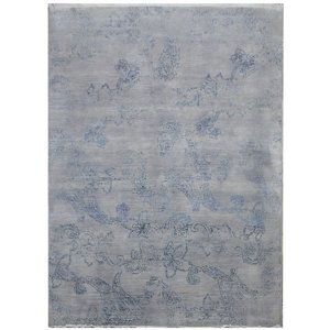 Ručně vázaný kusový koberec Diamond DC-KERRY 2 Silver/blue - 245x305 cm Diamond Carpets koberce