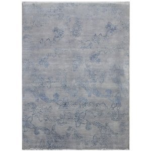 Ručně vázaný kusový koberec Diamond DC-KERRY 2 Silver/blue - 275x365 cm Diamond Carpets koberce