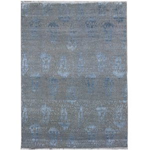 Ručně vázaný kusový koberec Diamond DC-EKT 10 Silver/blue - 180x275 cm Diamond Carpets koberce