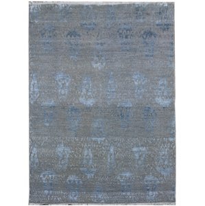 Ručně vázaný kusový koberec Diamond DC-EKT 10 Silver/blue - 275x365 cm Diamond Carpets koberce