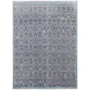 Ručně vázaný kusový koberec Diamond DC-M 5 Light grey/aqua - 245x305 cm Diamond Carpets koberce