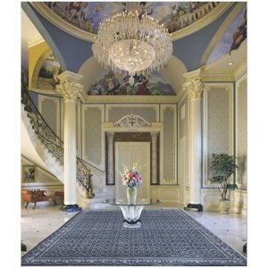 Ručně vázaný kusový koberec Diamond DC-OC Denim blue/silver - 305x425 cm Diamond Carpets koberce