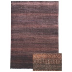 Ručně vázaný kusový koberec Diamond DC-MCN Black/rust - 180x275 cm Diamond Carpets koberce