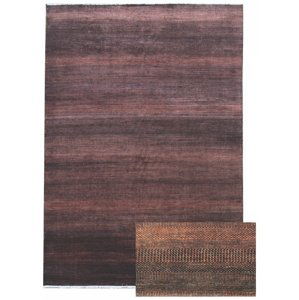 Ručně vázaný kusový koberec Diamond DC-MCN Black/rust - 365x457 cm Diamond Carpets koberce