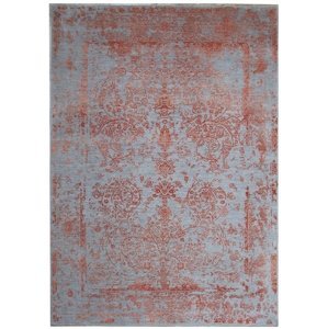 Ručně vázaný kusový koberec Diamond DC-JK ROUND Silver/orange - 180x275 cm Diamond Carpets koberce