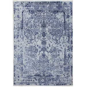 Ručně vázaný kusový koberec Diamond DC-JK ROUND Silver/peacock blue - 305x425 cm Diamond Carpets koberce