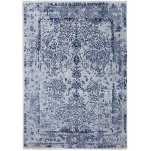 Ručně vázaný kusový koberec Diamond DC-JK ROUND Silver/peacock blue - 365x457 cm Diamond Carpets koberce