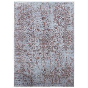 Ručně vázaný kusový koberec Diamond DC-SIRAPI Silver/copper - 245x305 cm Diamond Carpets koberce