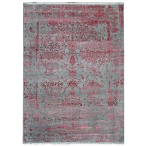Ručně vázaný kusový koberec Diamond DC-JK ROUND Silver/pink - 180x275 cm Diamond Carpets koberce