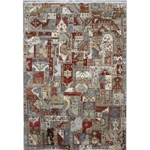 Ručně vázaný kusový koberec Diamond DC-PATCH RED MULTI - 180x275 cm Diamond Carpets koberce