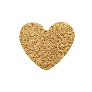 Kusový koberec Color shaggy béžový srdce - 120x120 cm Vopi koberce