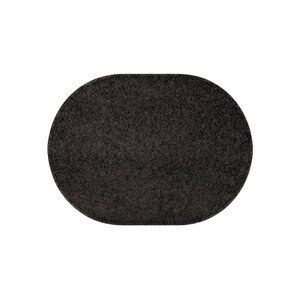 Kusový koberec Eton černý ovál - 160x240 cm Vopi koberce