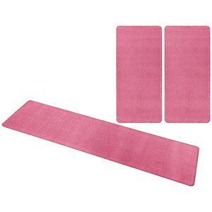 Kobercová sada Nasty 101147 Pink - 3 díly: 70x140 cm (2x), 70x240 cm (1x) cm Hanse Home Collection koberce
