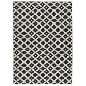Kusový koberec Twin-Wendeteppiche 103124 schwarz creme – na ven i na doma - 160x230 cm NORTHRUGS - Hanse Home koberce
