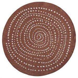 Kusový koberec Twin-Wendeteppiche 103110 terra creme kruh – na ven i na doma - 140x140 (průměr) kruh cm NORTHRUGS - Hanse Home koberce