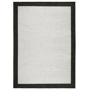 Kusový koberec Twin-Wendeteppiche 103105 creme schwarz – na ven i na doma - 80x250 cm NORTHRUGS - Hanse Home koberce