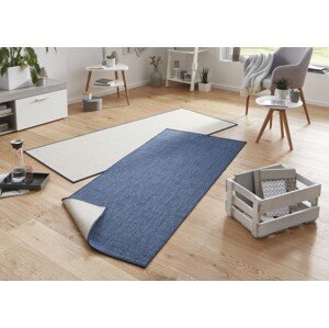 Kusový koberec Twin-Wendeteppiche 103100 blau creme – na ven i na doma - 80x250 cm NORTHRUGS - Hanse Home koberce