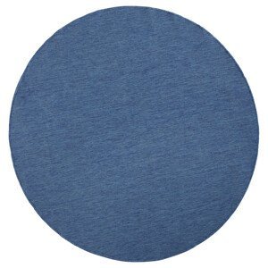 Kusový koberec Twin-Wendeteppiche 103100 blau creme kruh – na ven i na doma - 140x140 (průměr) kruh cm NORTHRUGS - Hanse Home koberce