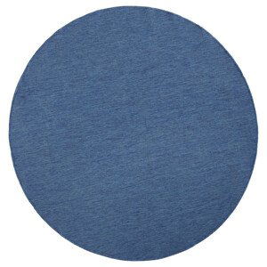 Kusový koberec Twin-Wendeteppiche 103100 blau creme kruh – na ven i na doma - 200x200 (průměr) kruh cm NORTHRUGS - Hanse Home koberce