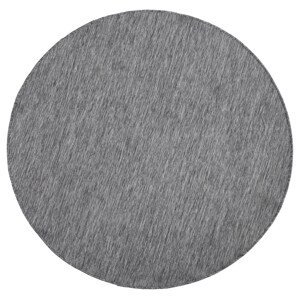 Kusový koberec Twin-Wendeteppiche 103097 grau creme kruh – na ven i na doma - 140x140 (průměr) kruh cm NORTHRUGS - Hanse Home koberce