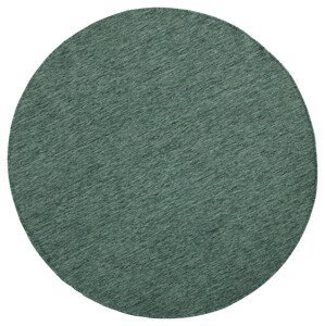 Kusový koberec Twin-Wendeteppiche 103095 grün creme kruh – na ven i na doma - 140x140 (průměr) kruh cm NORTHRUGS - Hanse Home koberce