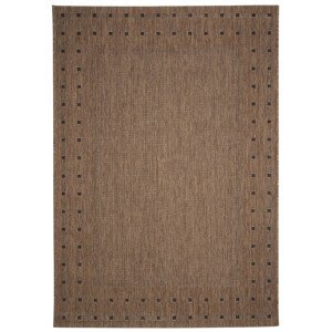 Kusový koberec FLOORLUX Coffee/Black 20329 – na ven i na doma - 60x110 cm Devos koberce
