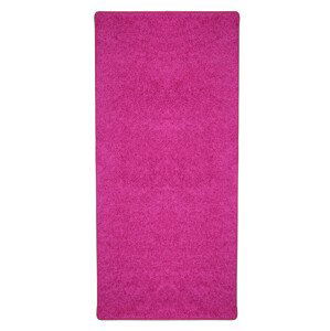 Běhoun na míru Color Shaggy růžový - šíře 80 cm Vopi koberce