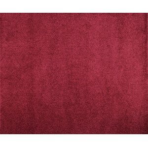 Metrážový koberec Eton vínově červený - neúčtujeme odřezky z role! - Kruh s obšitím cm Vopi koberce