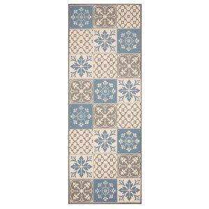 Běhoun Mare 67x180 Vibe 103492 creme brown blue - 67x180 cm Zala Living - Hanse Home koberce