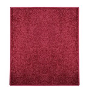 Kusový koberec Eton vínově červený čtverec - 60x60 cm Vopi koberce