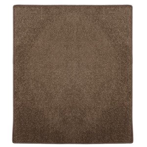 Kusový koberec Eton hnědý 97 čtverec - 60x60 cm Vopi koberce
