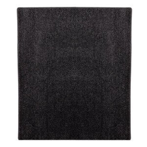 Kusový koberec Eton černý 78 čtverec - 80x80 cm Vopi koberce