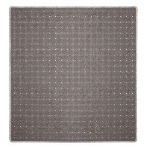 Kusový koberec Udinese hnědý čtverec - 100x100 cm Condor Carpets