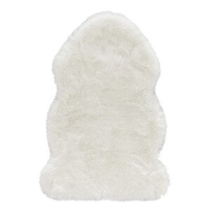 Kusový koberec Superior 103347 Uni White (kůže) - 90x140 tvar kožešiny cm Mint Rugs - Hanse Home koberce