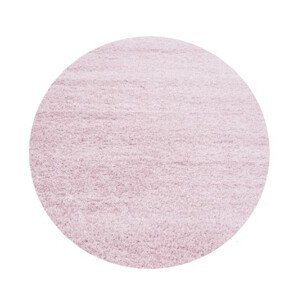 Kusový koberec Life Shaggy 1500 pink kruh - 80x80 (průměr) kruh cm Ayyildiz koberce