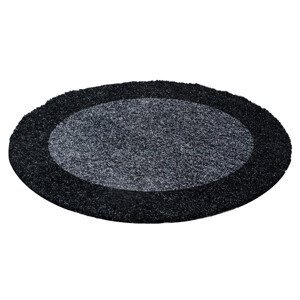 Kusový koberec Life Shaggy 1503 anthracit kruh - 160x160 (průměr) kruh cm Ayyildiz koberce