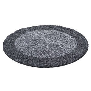 Kusový koberec Life Shaggy 1503 grey kruh - 120x120 (průměr) kruh cm Ayyildiz koberce