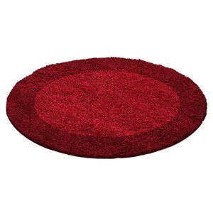 Kusový koberec Life Shaggy 1503 red kruh  - 120x120 (průměr) kruh cm Ayyildiz koberce