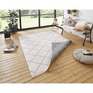 Kusový koberec Twin Supreme 103760 Corsica Grey/Cream – na ven i na doma - 80x250 cm NORTHRUGS - Hanse Home koberce