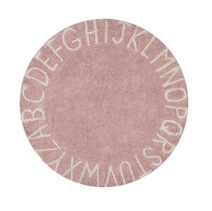 Přírodní koberec, ručně tkaný Round ABC Vintage Nude-Natural - 150x150 (průměr) kruh cm Lorena Canals koberce