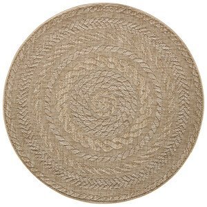 Kusový koberec Forest 103998 Beige/Brown – na ven i na doma - 160x160 (průměr) kruh cm NORTHRUGS - Hanse Home koberce