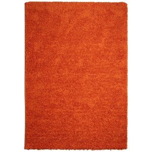 Kusový koberec Efor Shaggy 3419 Orange - 120x170 cm Mono Carpet