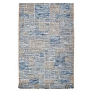 Kusový koberec Terazza 21107-733 Ivory Silver/Blue – na ven i na doma - 80x150 cm