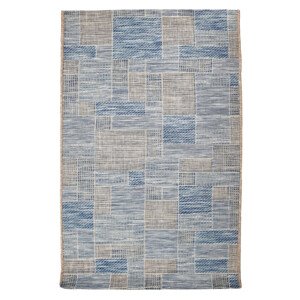 Kusový koberec Terazza 21107-733 Ivory Silver/Blue – na ven i na doma - 120x170 cm