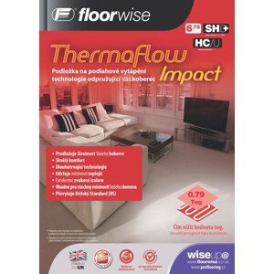 Podložka pod koberec Floorwise Thermaflow Impact - 133x824 (role 11 m2) cm Floorwise