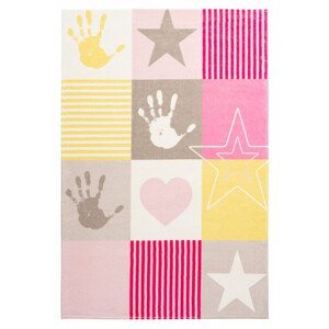 Dětský kusový koberec Stars 411 pink - 160x230 cm Obsession koberce