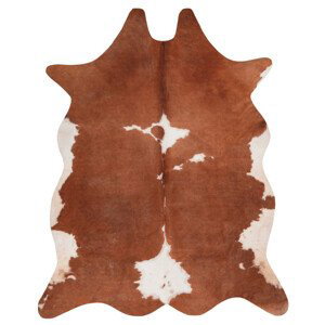Kusový koberec Toledo 195 brown - 155x190 tvar kožešiny cm Obsession koberce