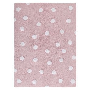 Pro zvířata: Pratelný koberec Polka Dots Pink-White - 120x160 cm Lorena Canals koberce