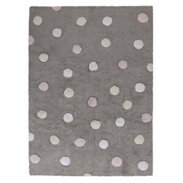 Pro zvířata: Pratelný koberec Tricolor Polka Dots Grey-Pink - 120x160 cm Lorena Canals koberce