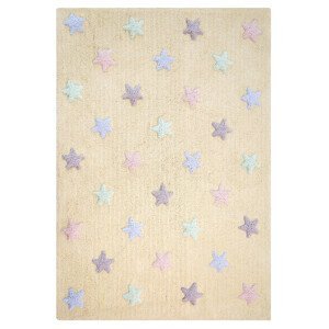 Pro zvířata: Pratelný koberec Tricolor Stars Vanilla - 120x160 cm Lorena Canals koberce